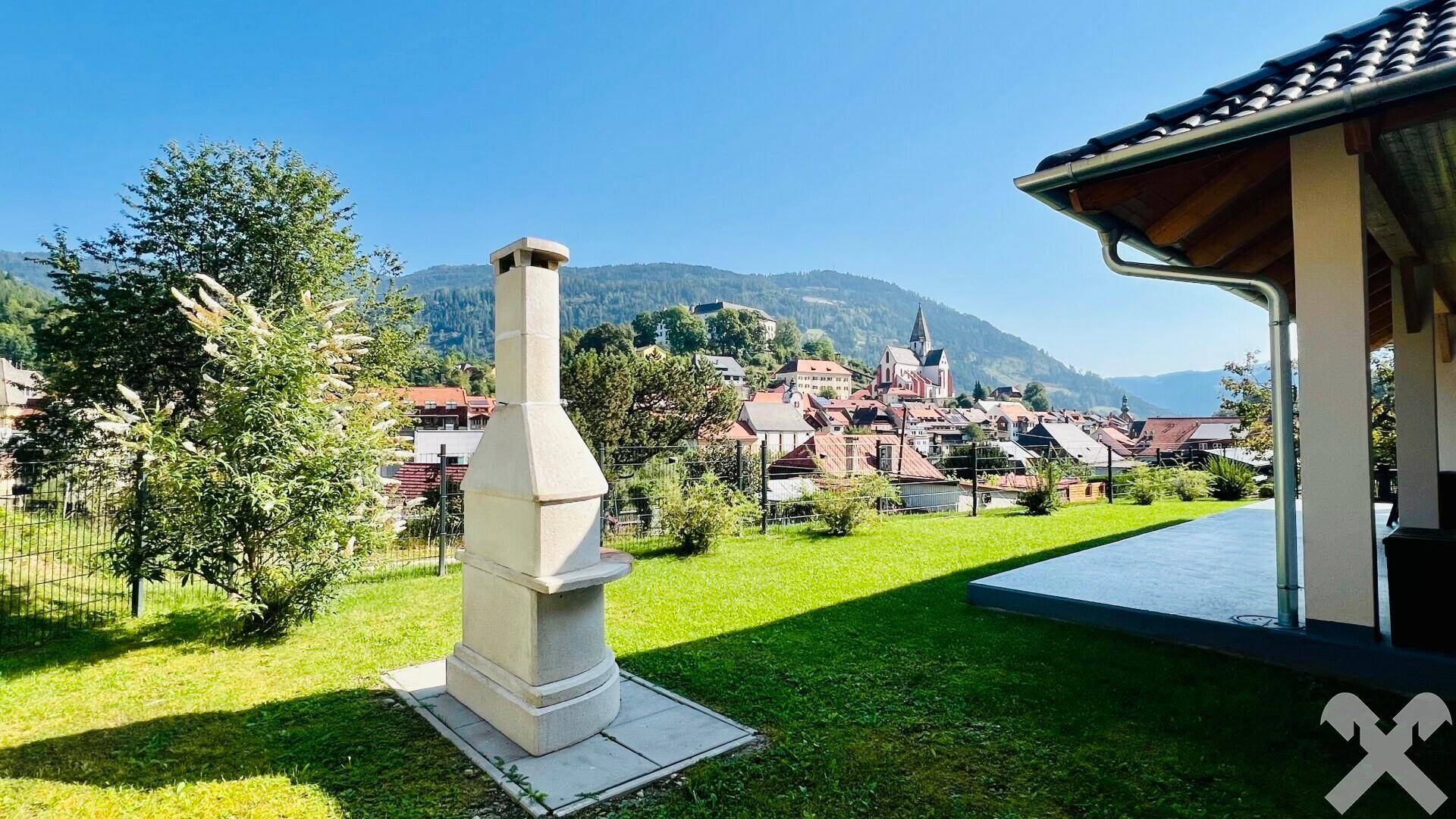 Blick Stadt Murau und Stolzalpe