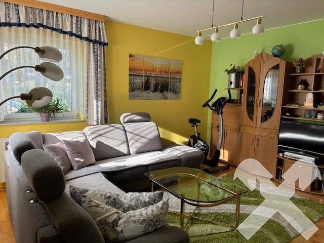 Wohnzimmer mit Sichtkamin