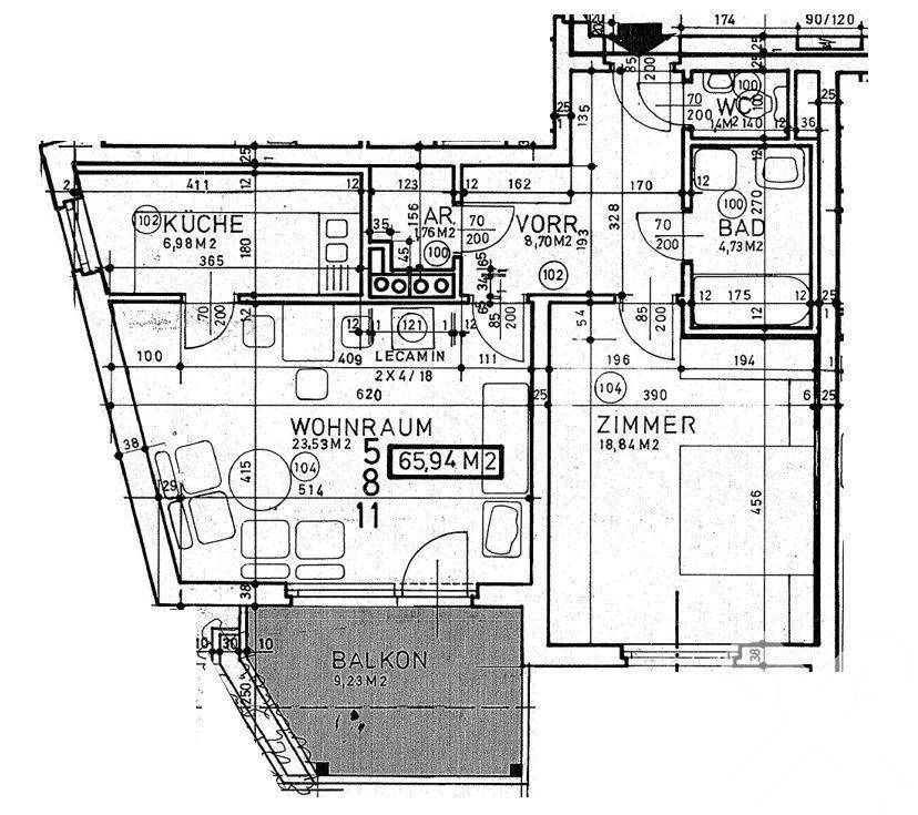 *01 Grundriss Wohnung TOP 11