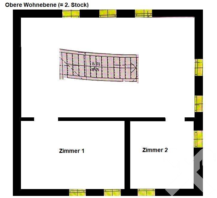 Grundriss Obere Wohnebene