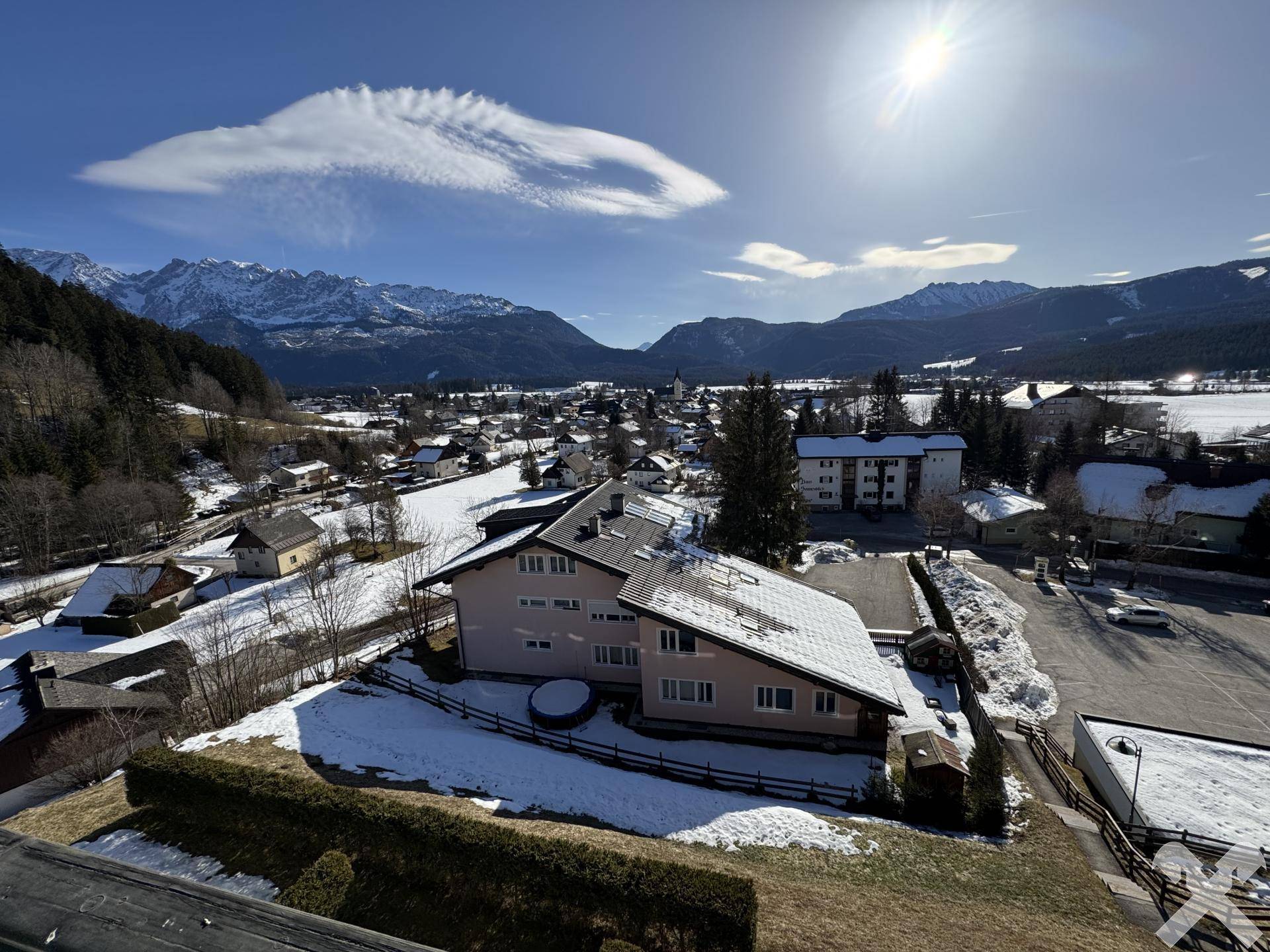 Ausblick vom Balkon