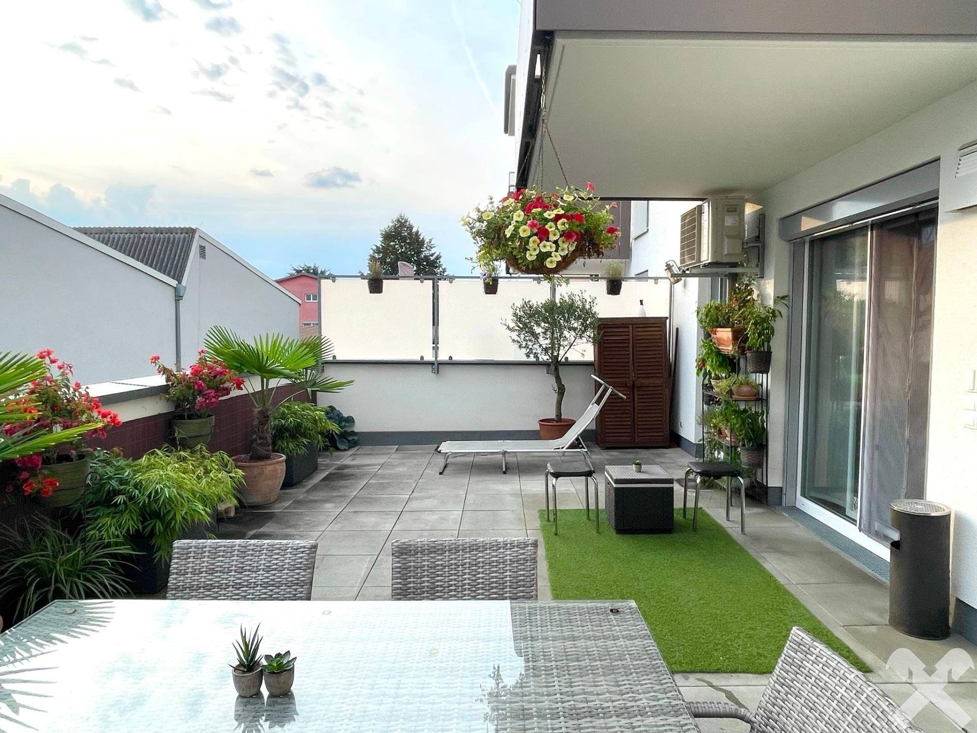 Terrasse mit 42 m²