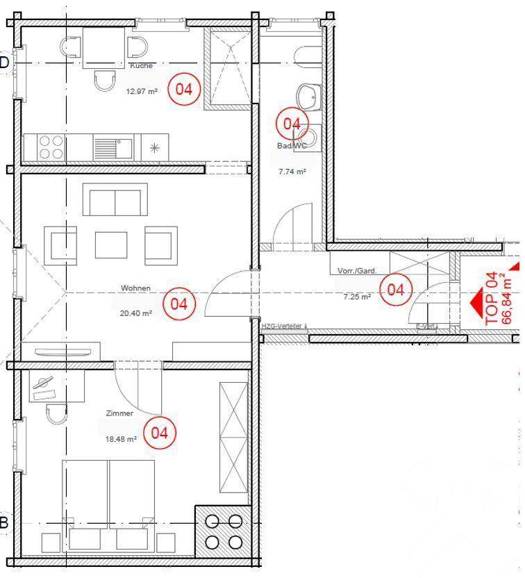 Grundriss Top 4