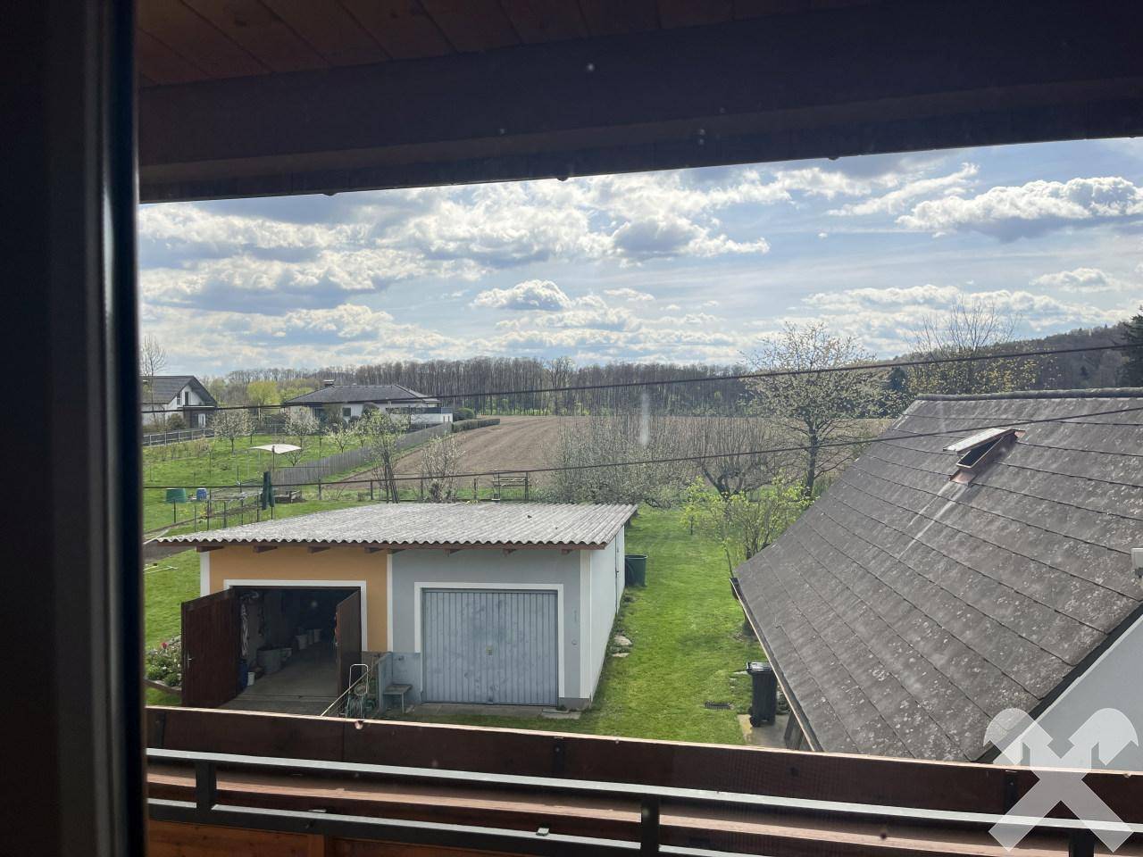 Ausblick vom Balkon