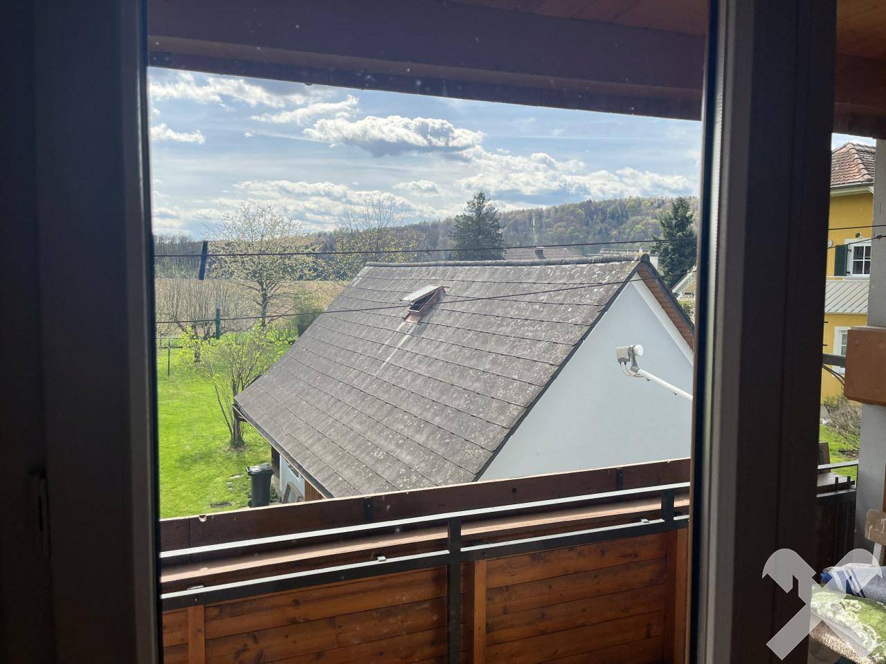 Ausblick vom Balkon