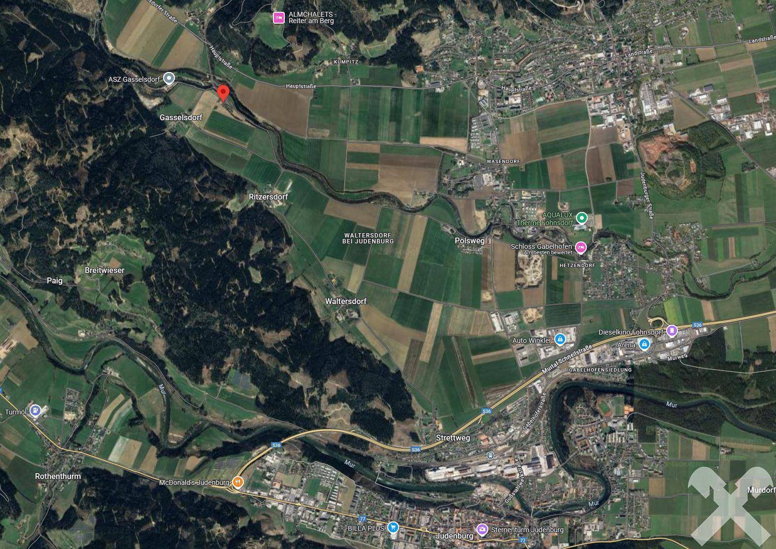 googlemaps-Luftbild