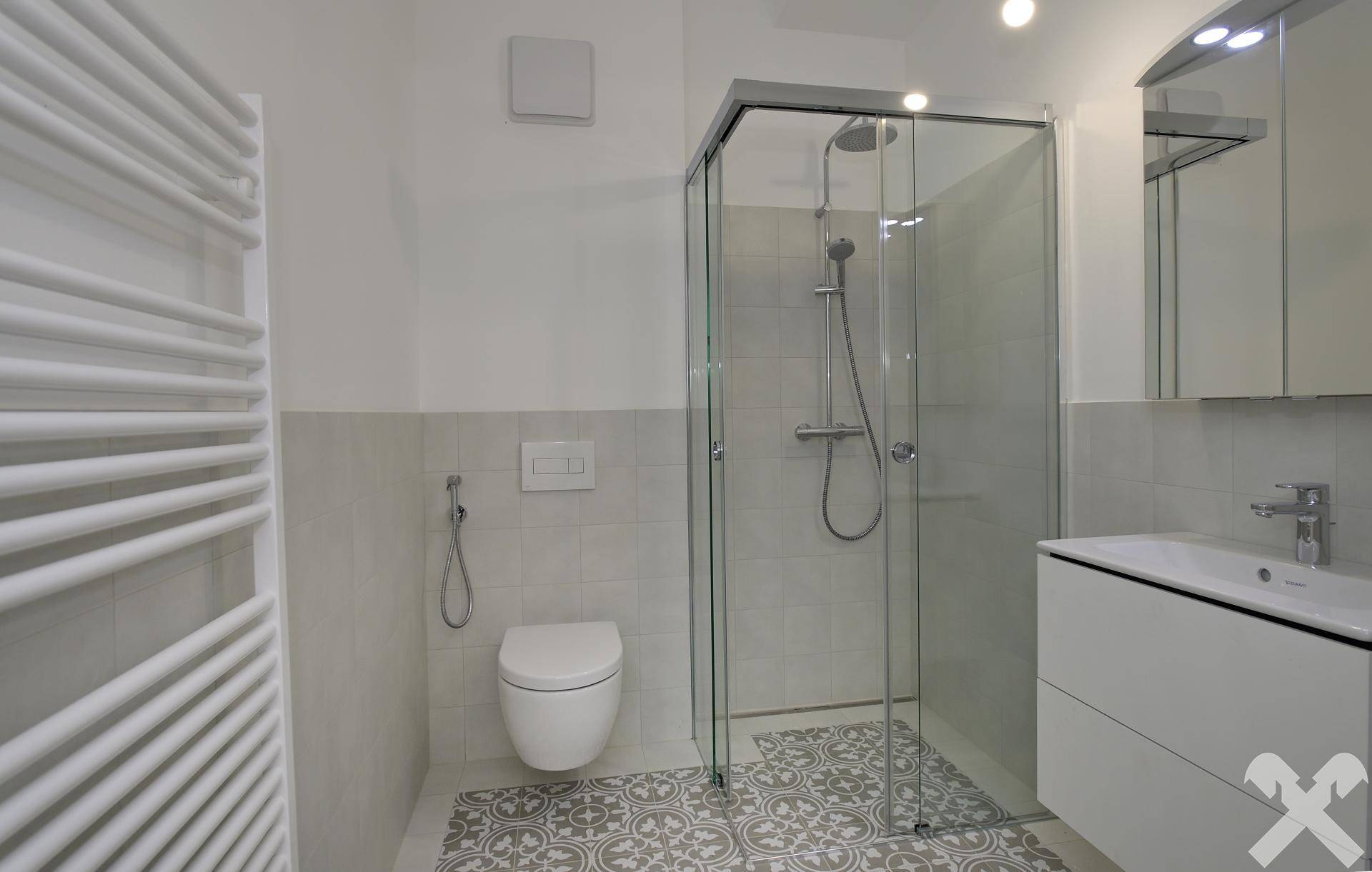 Dusche und WC