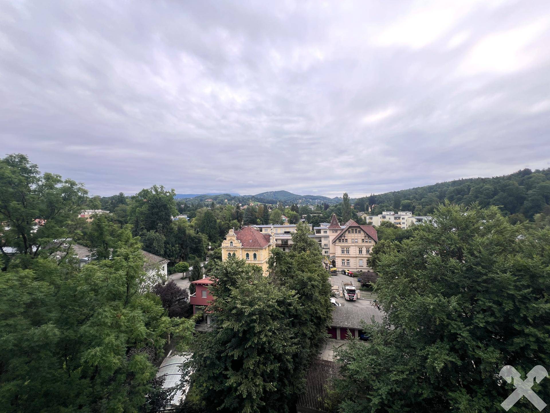 Blick in das grüne Geidorf...