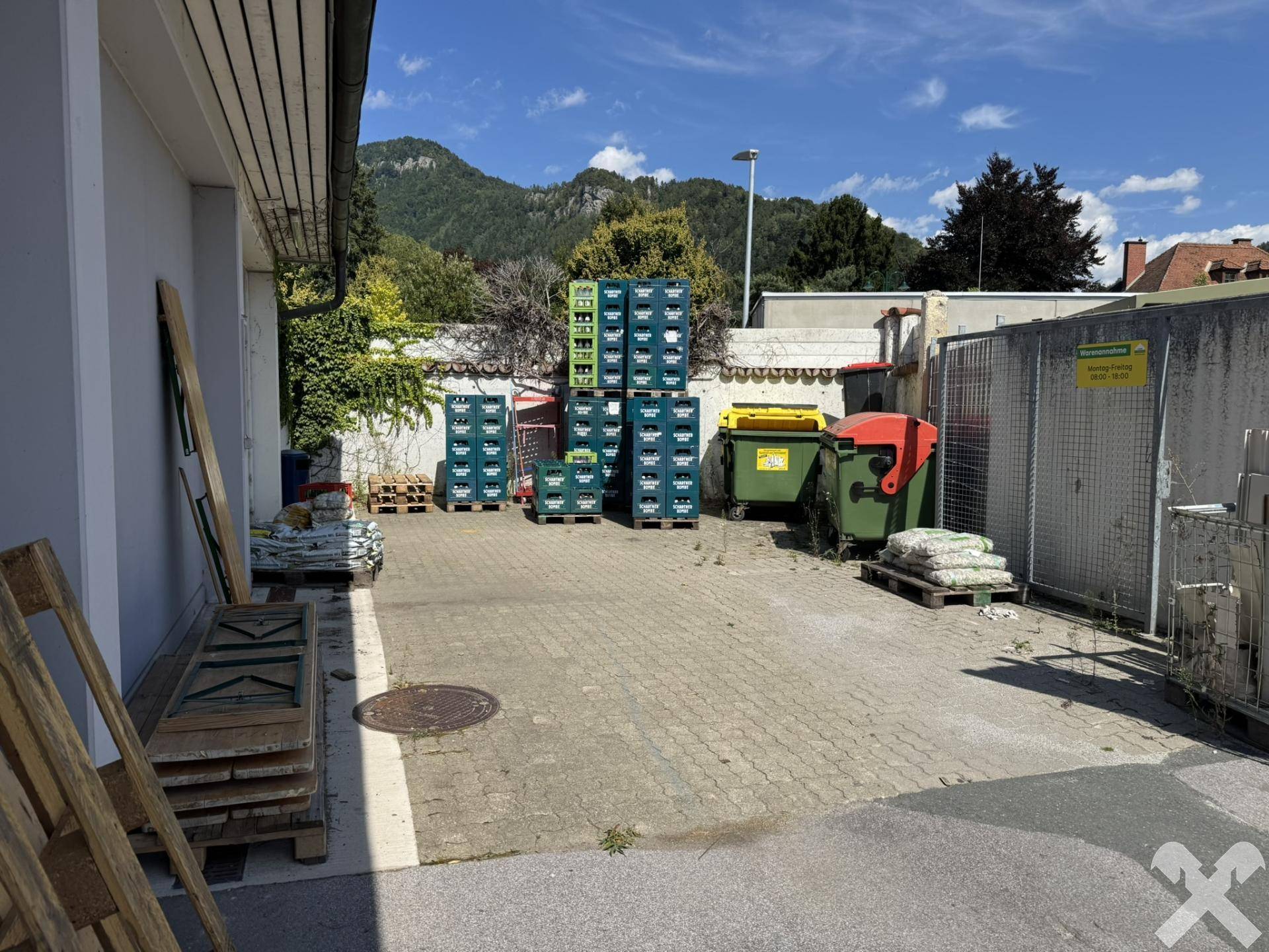 Zufahrt für Anlieferung