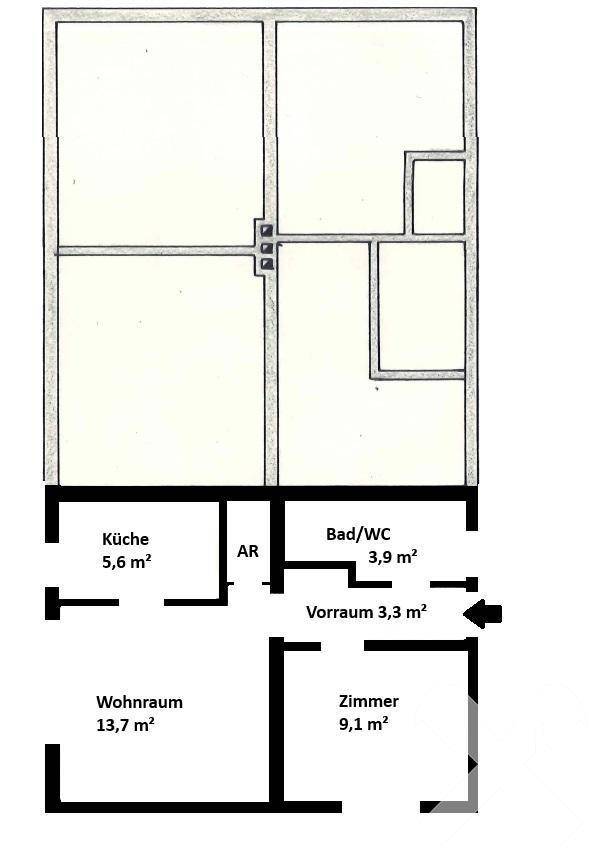 Grundriss Zubau