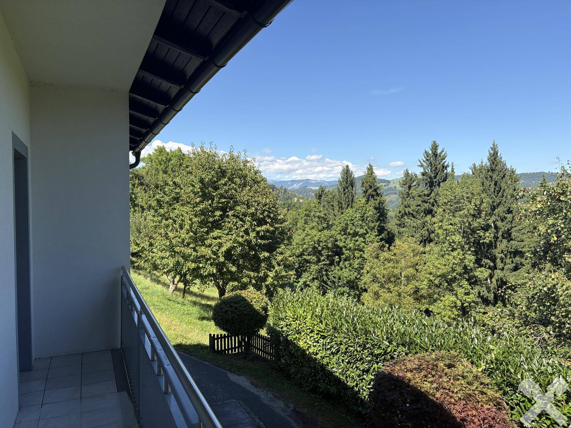 Aussicht vom Balkon
