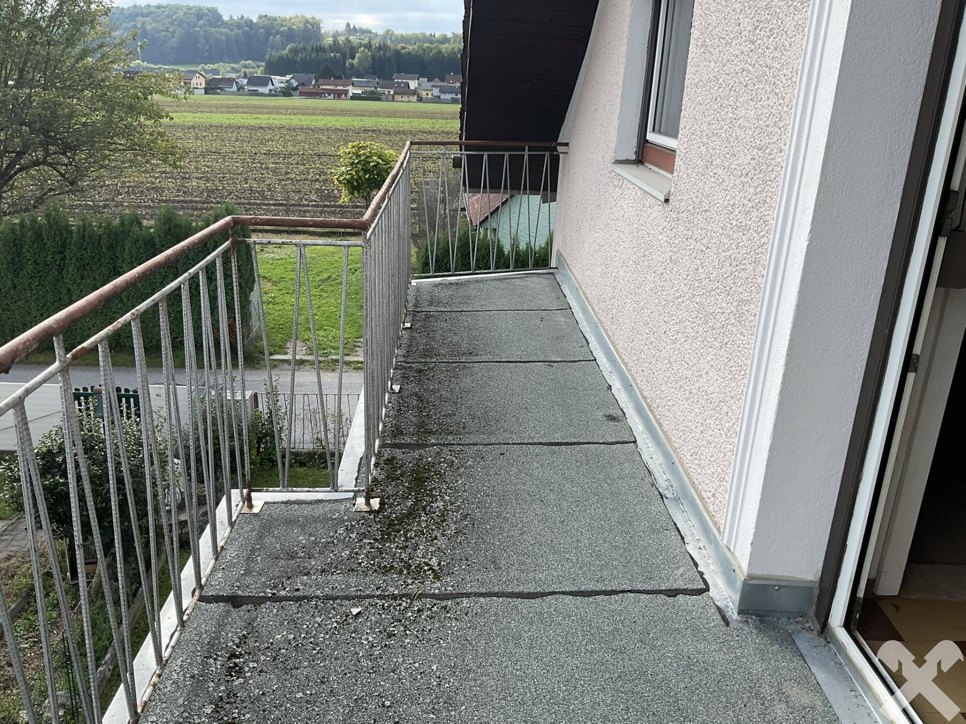 Balkon auf der Ostseite