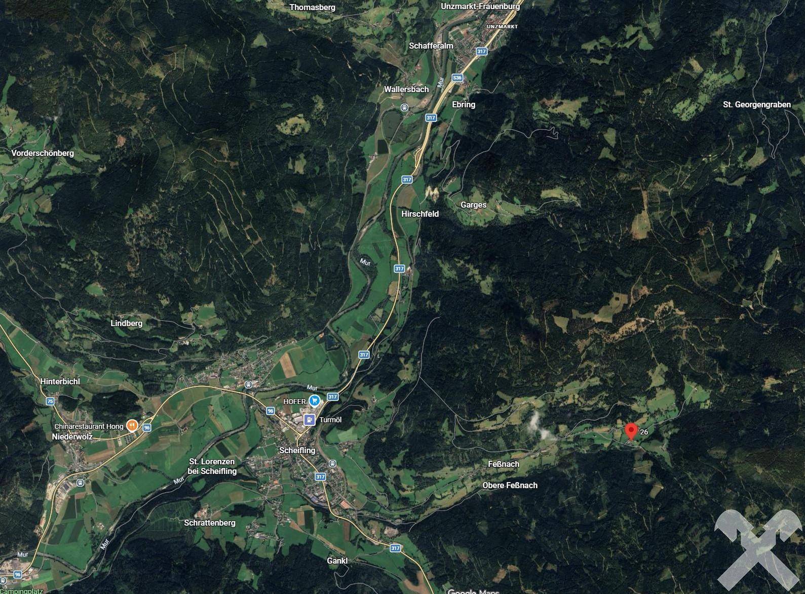 googlemaps-Luftbild Makrolage