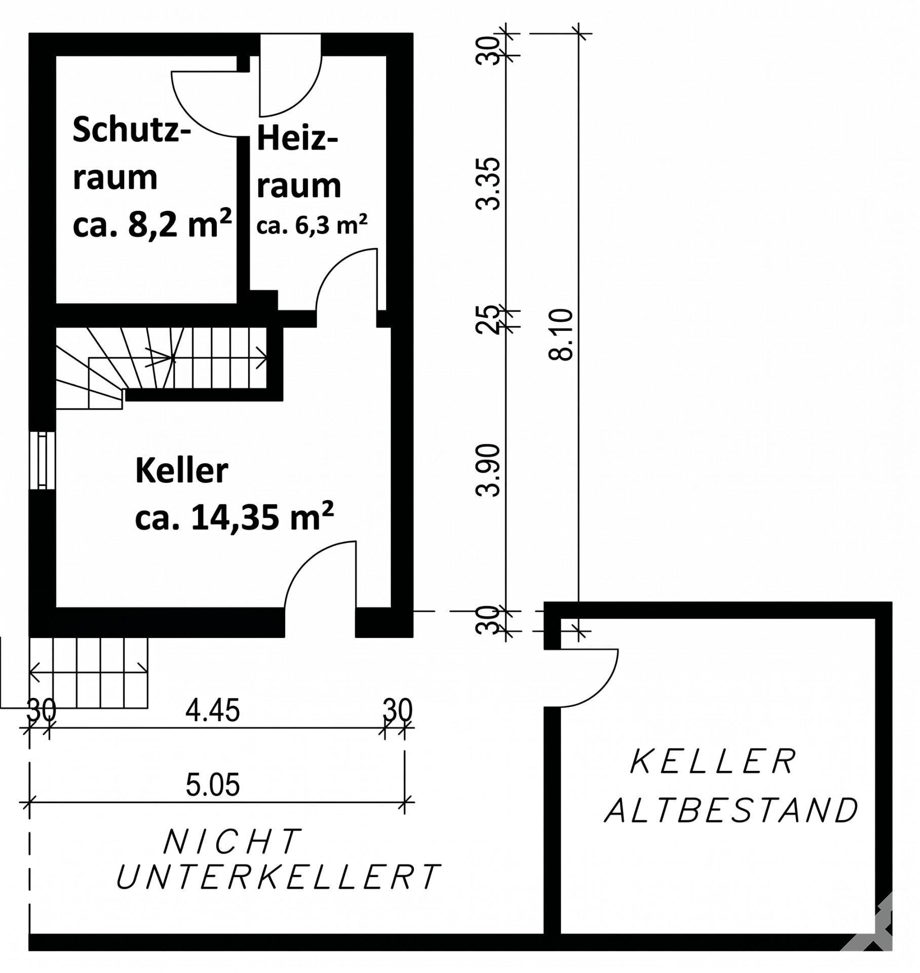 Grundriss Keller