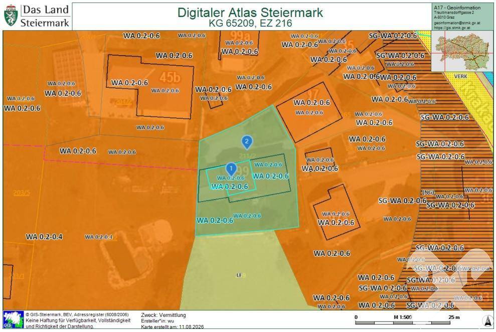 GIS-Flächenwidmung