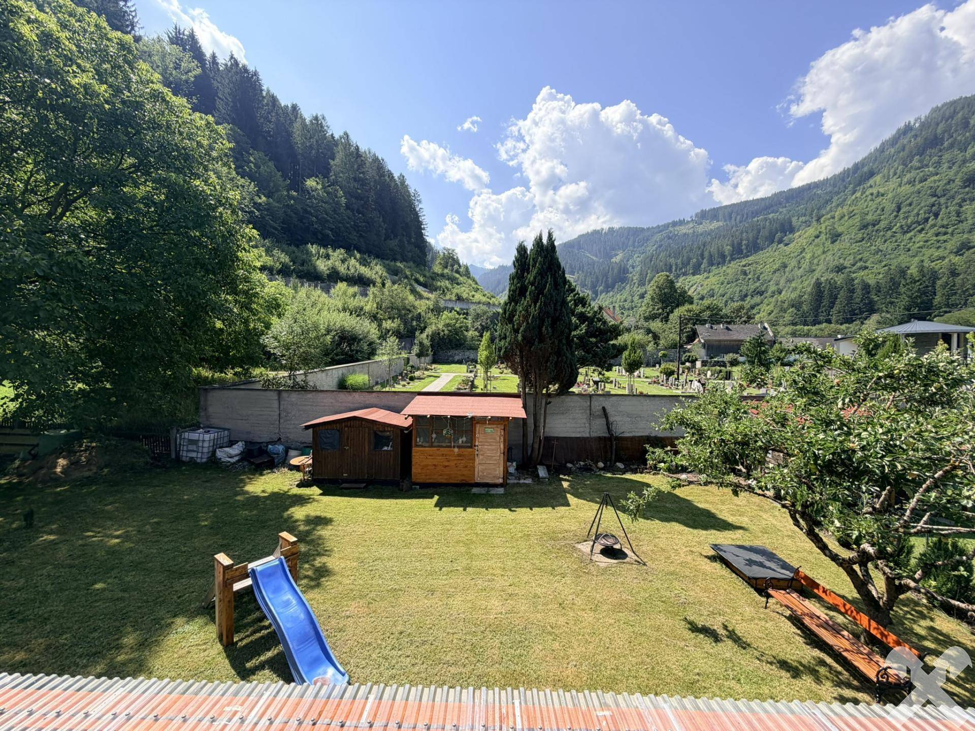 Ausblick auf die umliegenden Berge