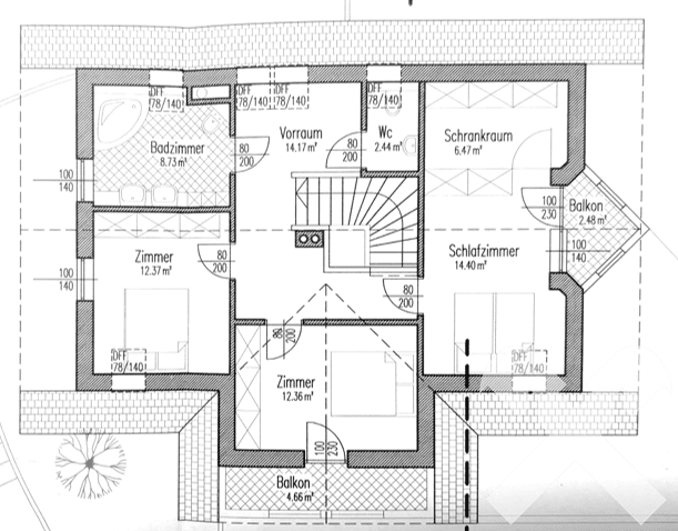 Grundriss Dachgeschoss