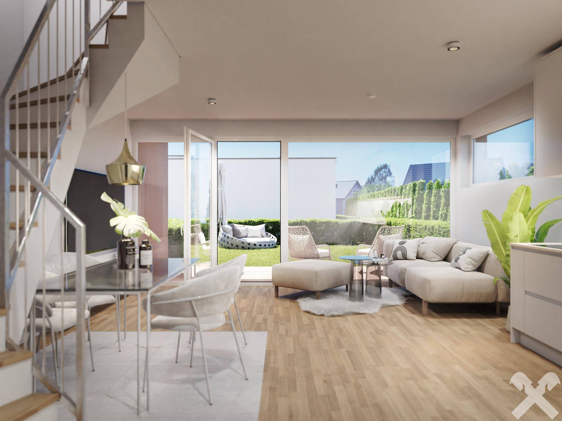 Wohnraum EG (Rendering)