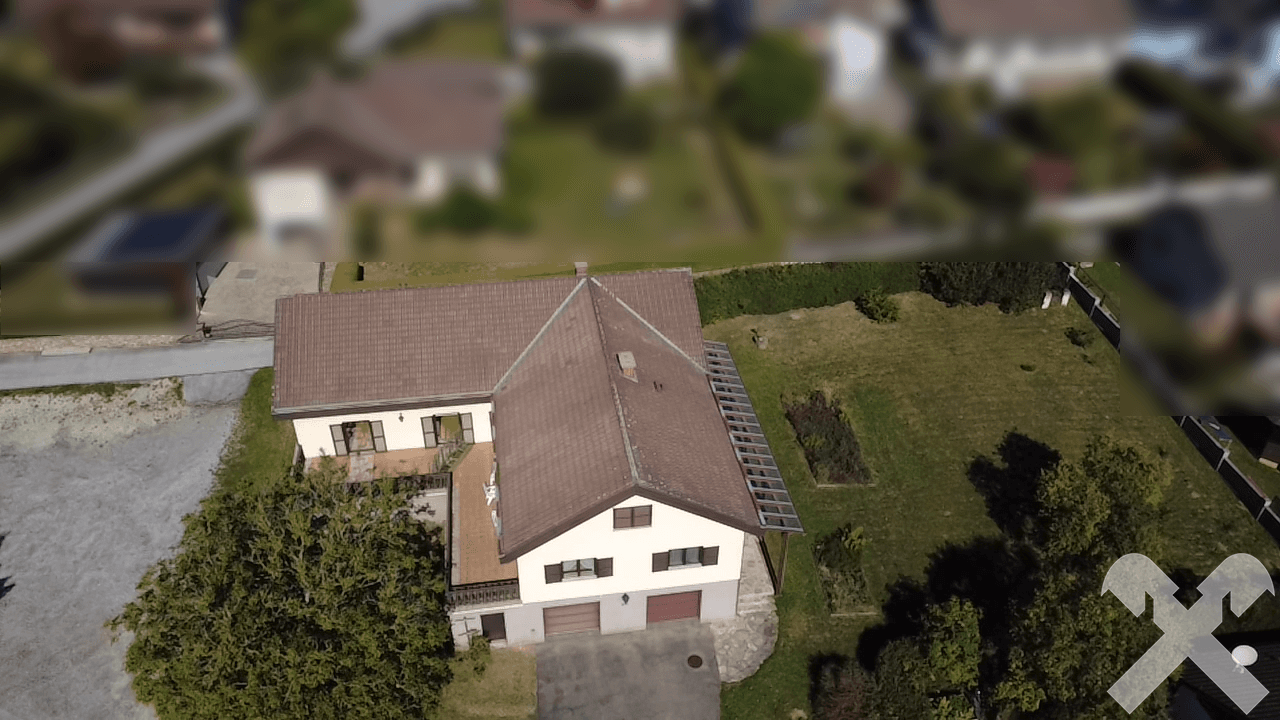 Ansicht von oben Bauplatz