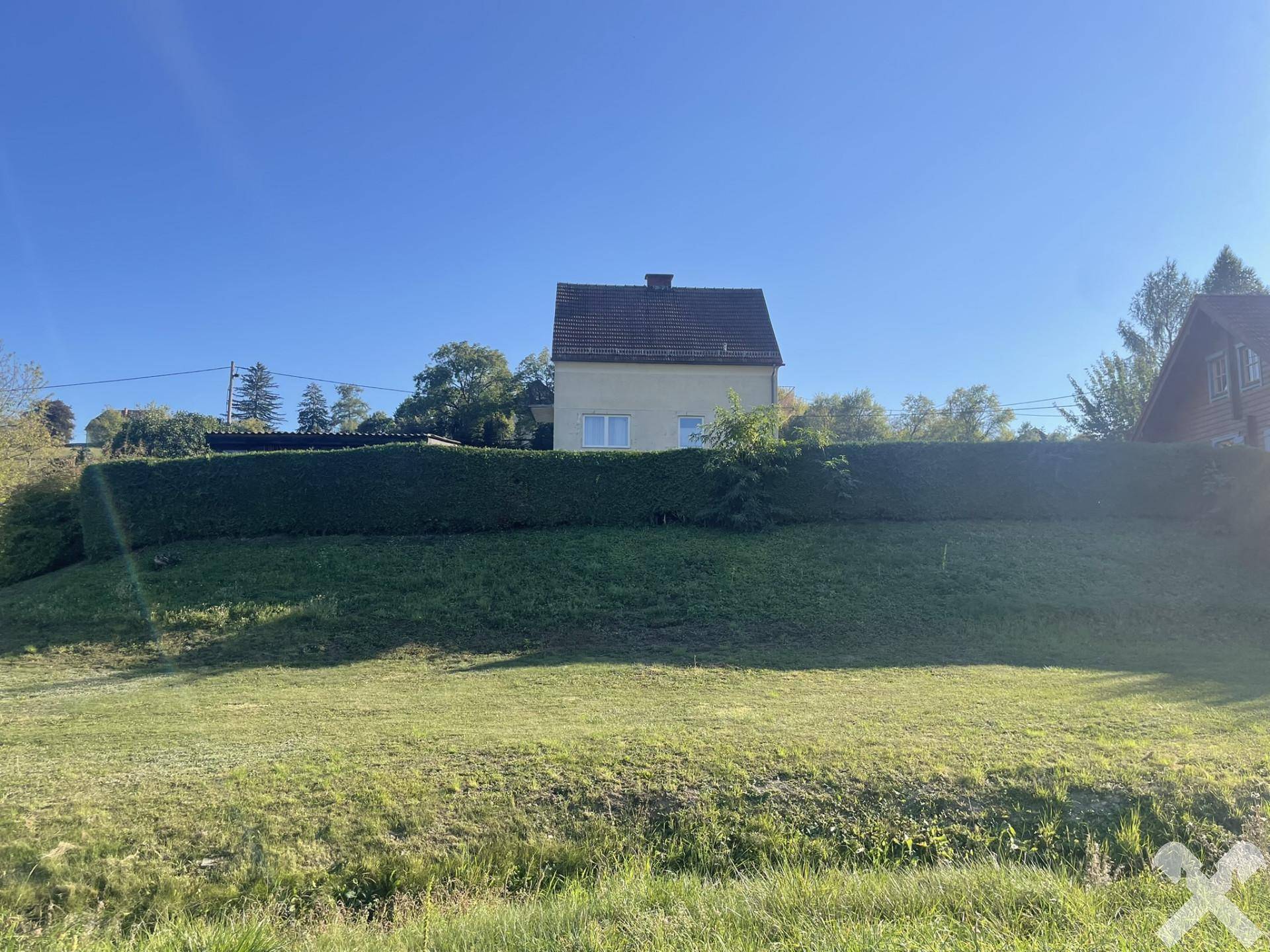 Grundstücksansicht (Richtung Süden)