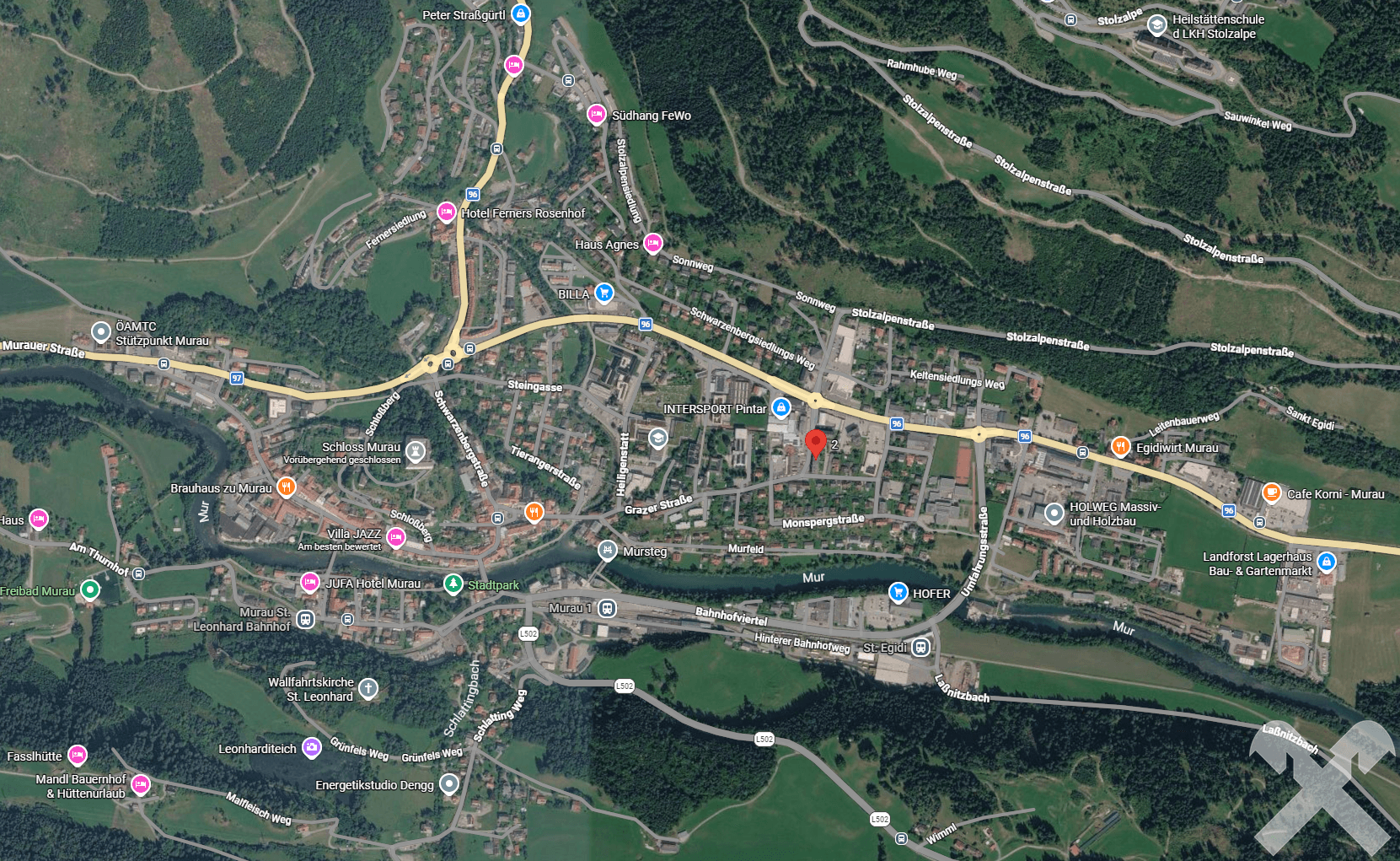 googlemaps-Luftbild