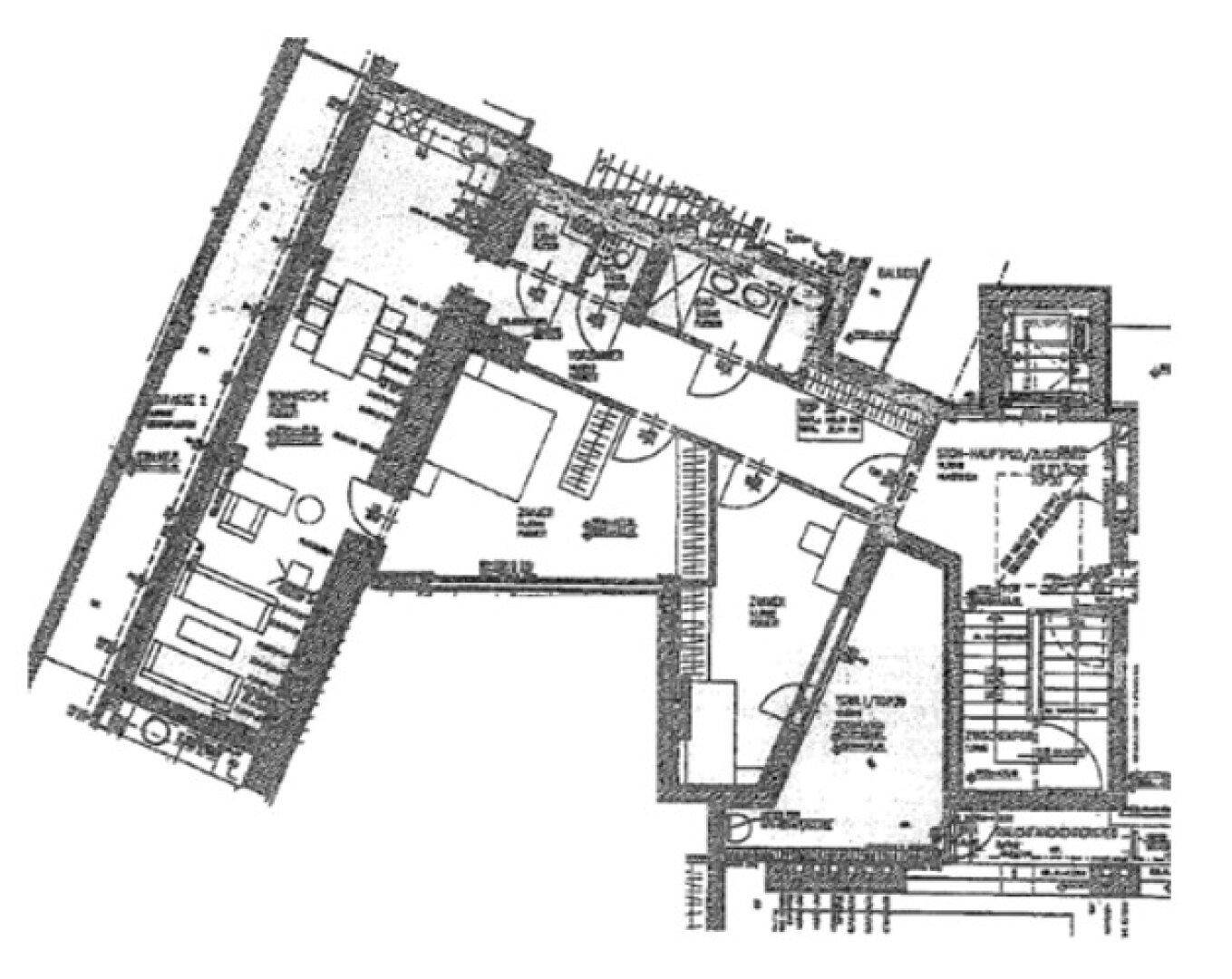 Detaillierter Grundriss der Wohnung mit Raumaufteilung und Terrassenzugang.