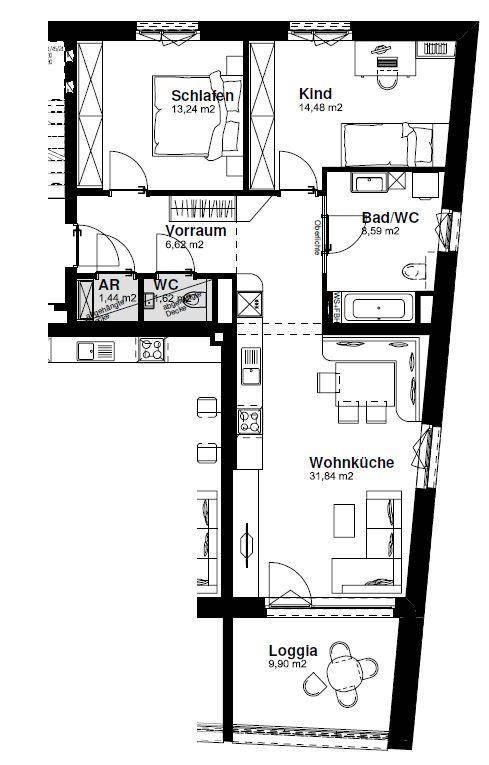 Wohnung A3/3/1.OG