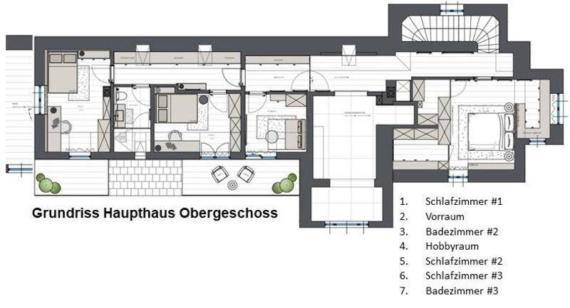 Grundriss Haupthaus OG