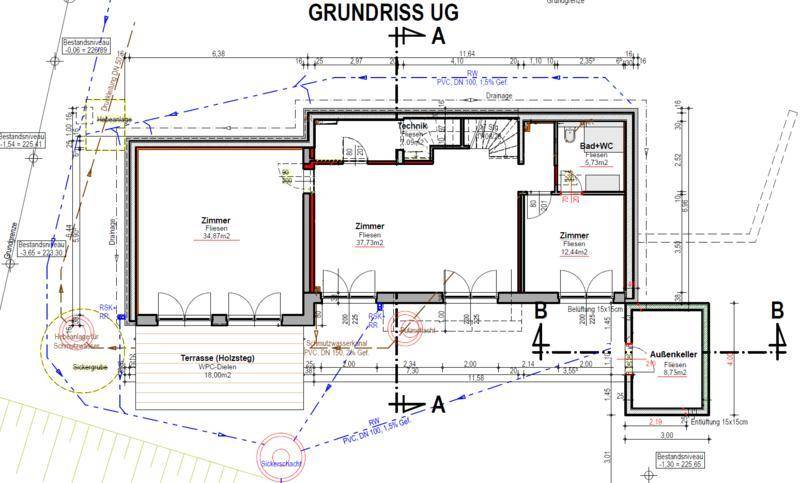 Grundriss Untergeschoss