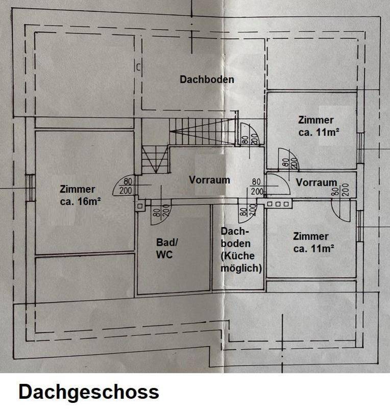 Grundriss Dachgeschoss