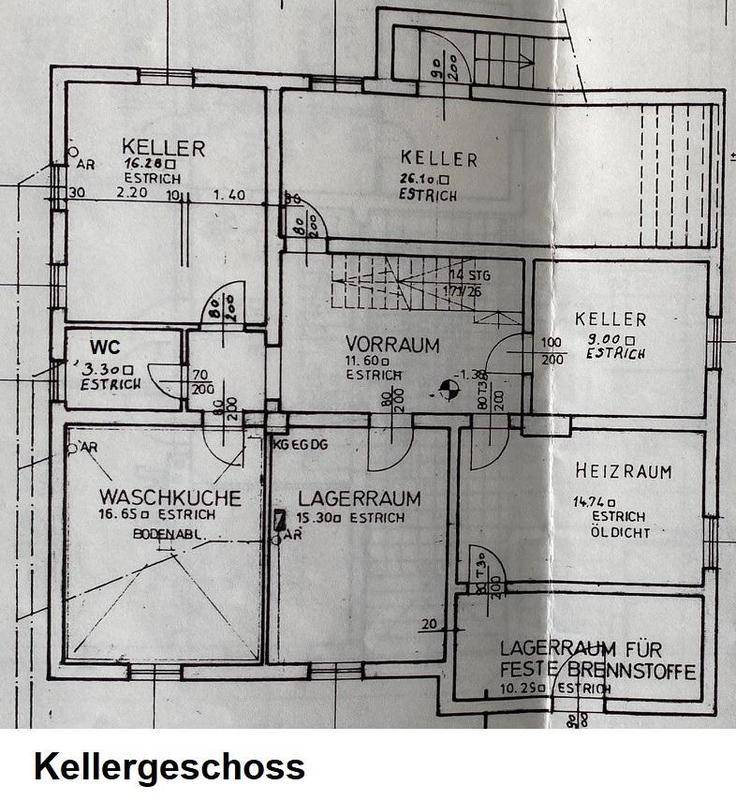 Grundriss Kellergeschoss