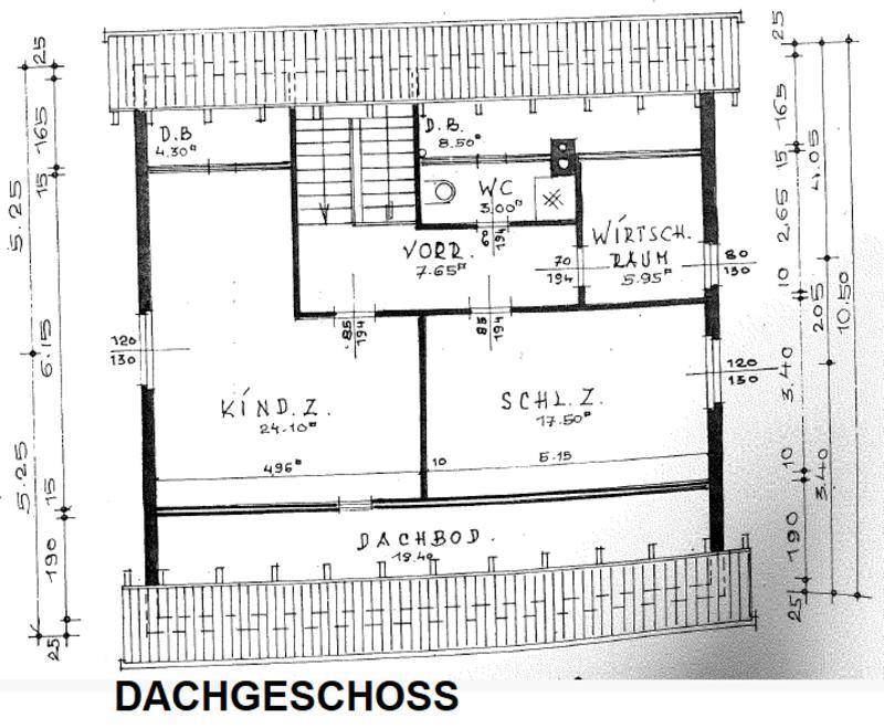Grundriss Dachgeschoss