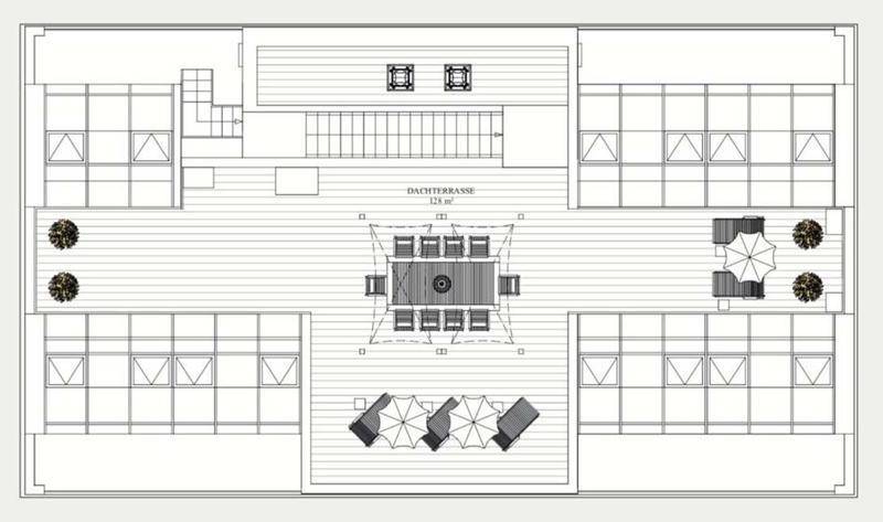 Grundriss Dachterrasse