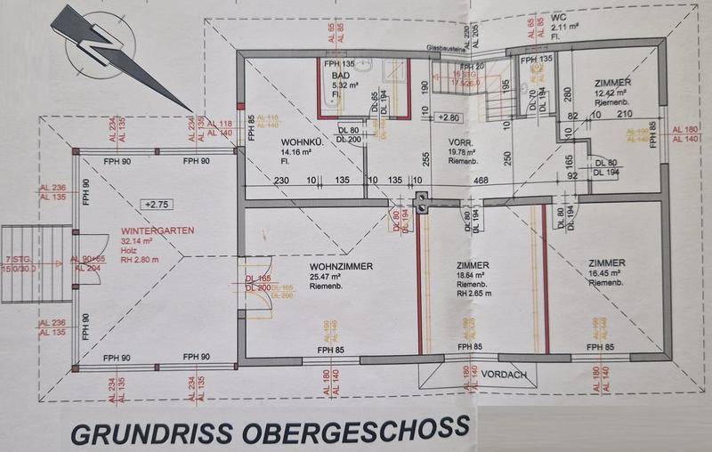 Grundriss Obergeschoss