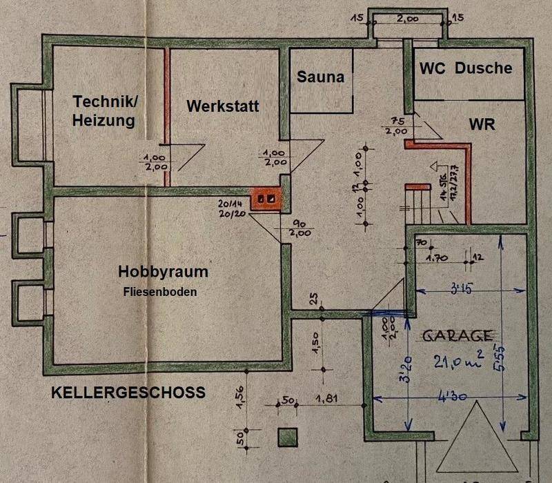 Grundriss Kellergeschoss