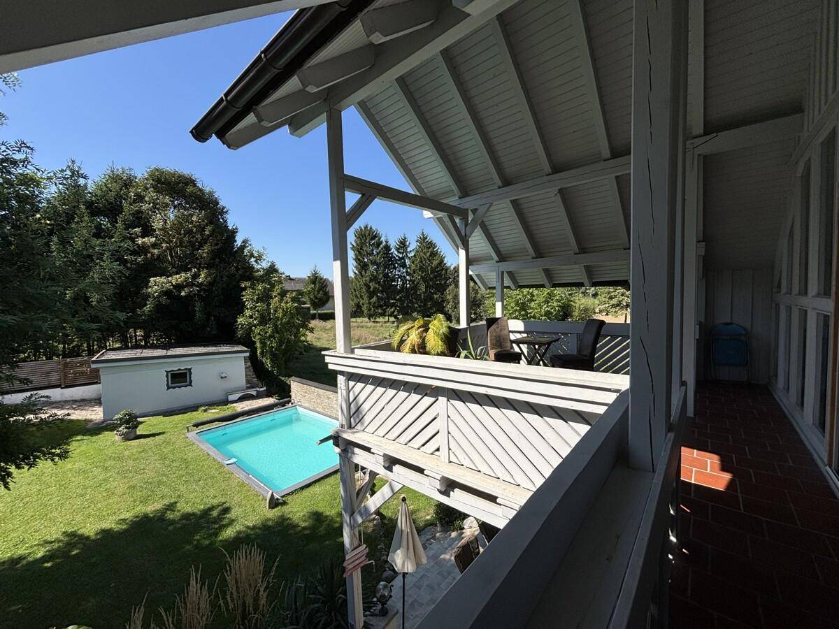 Garten vom Balkon
