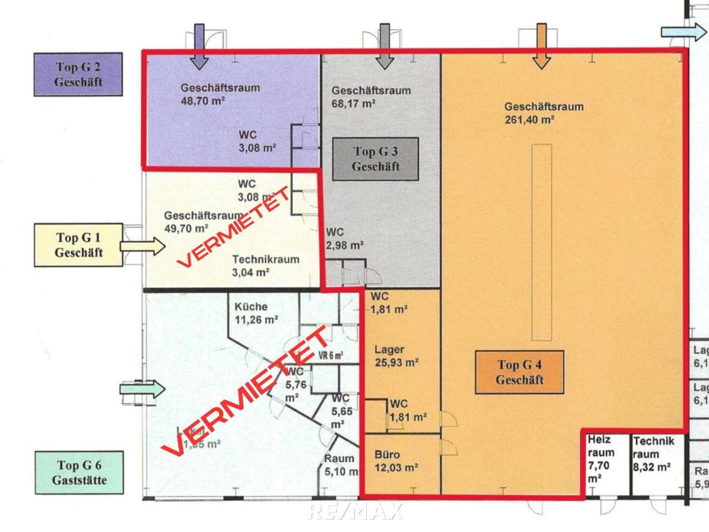 Grundriss Top2-4 ca. 426m²