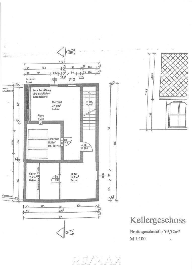 Kellergeschoss Grundriss