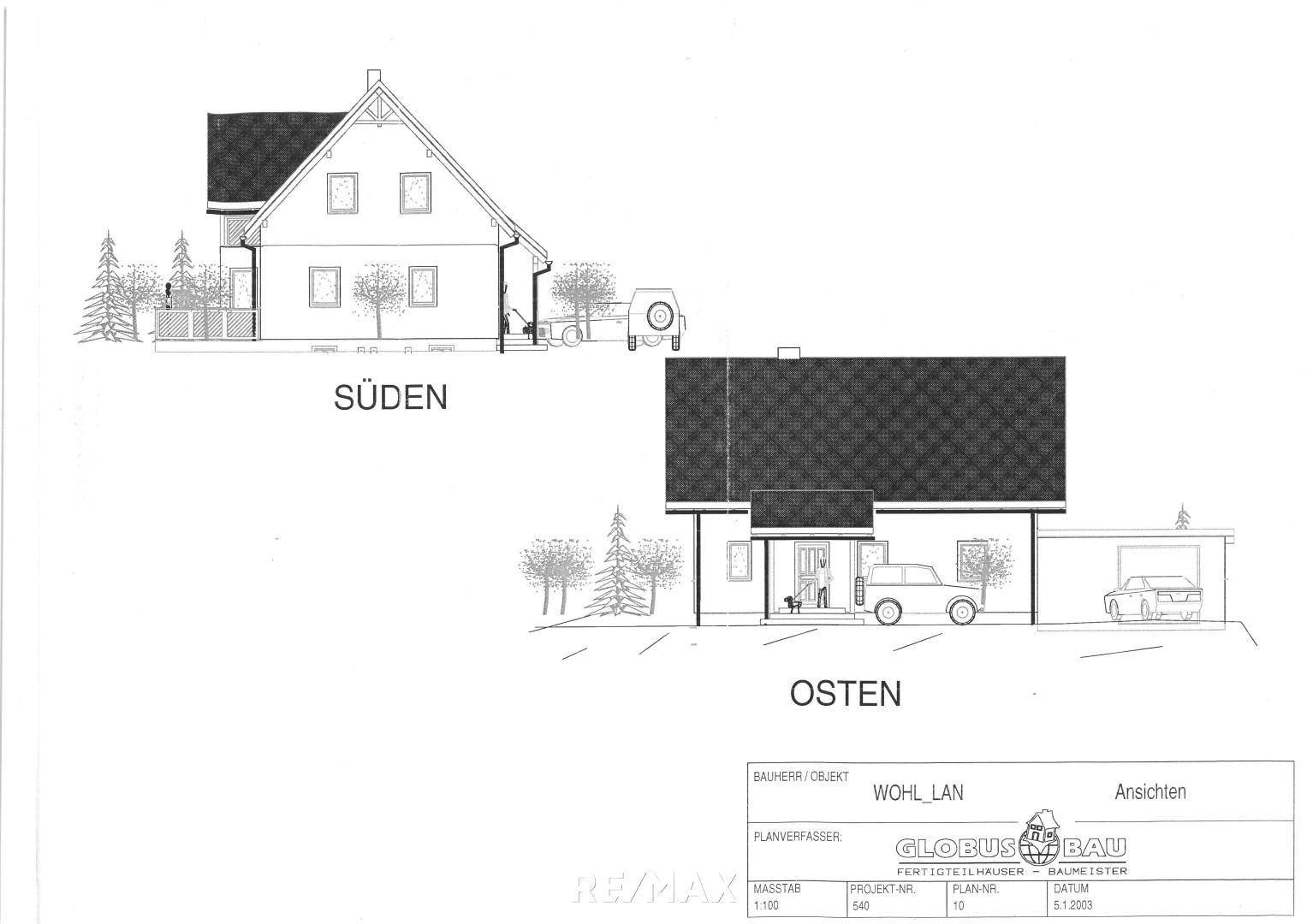 ansicht süden, osten