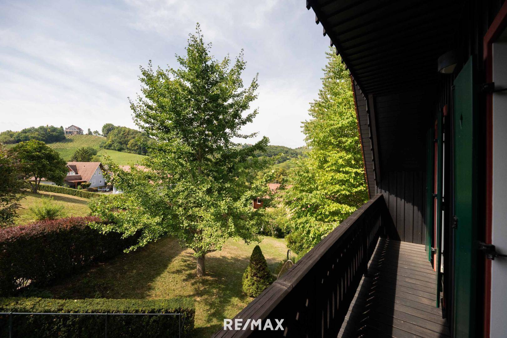 Ausblick Balkon