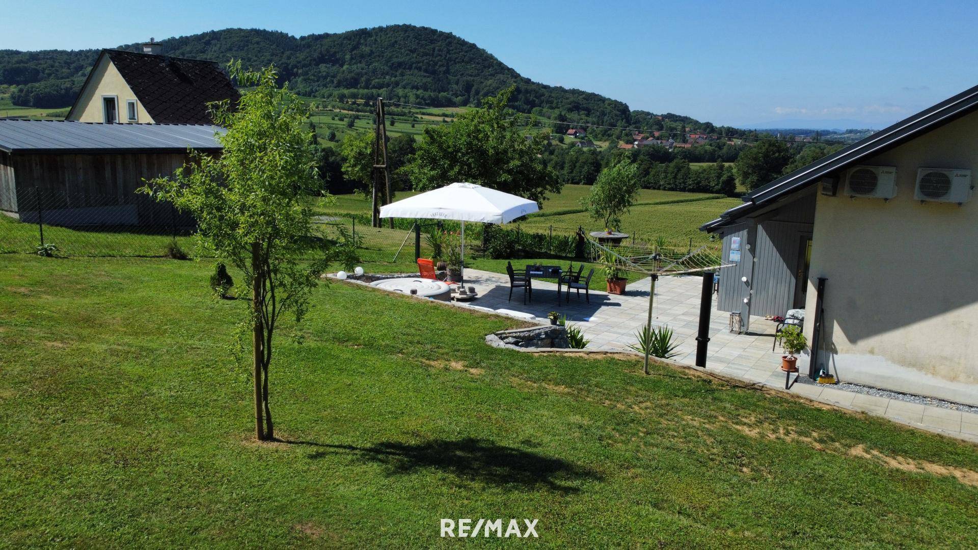 riesige Terrasse