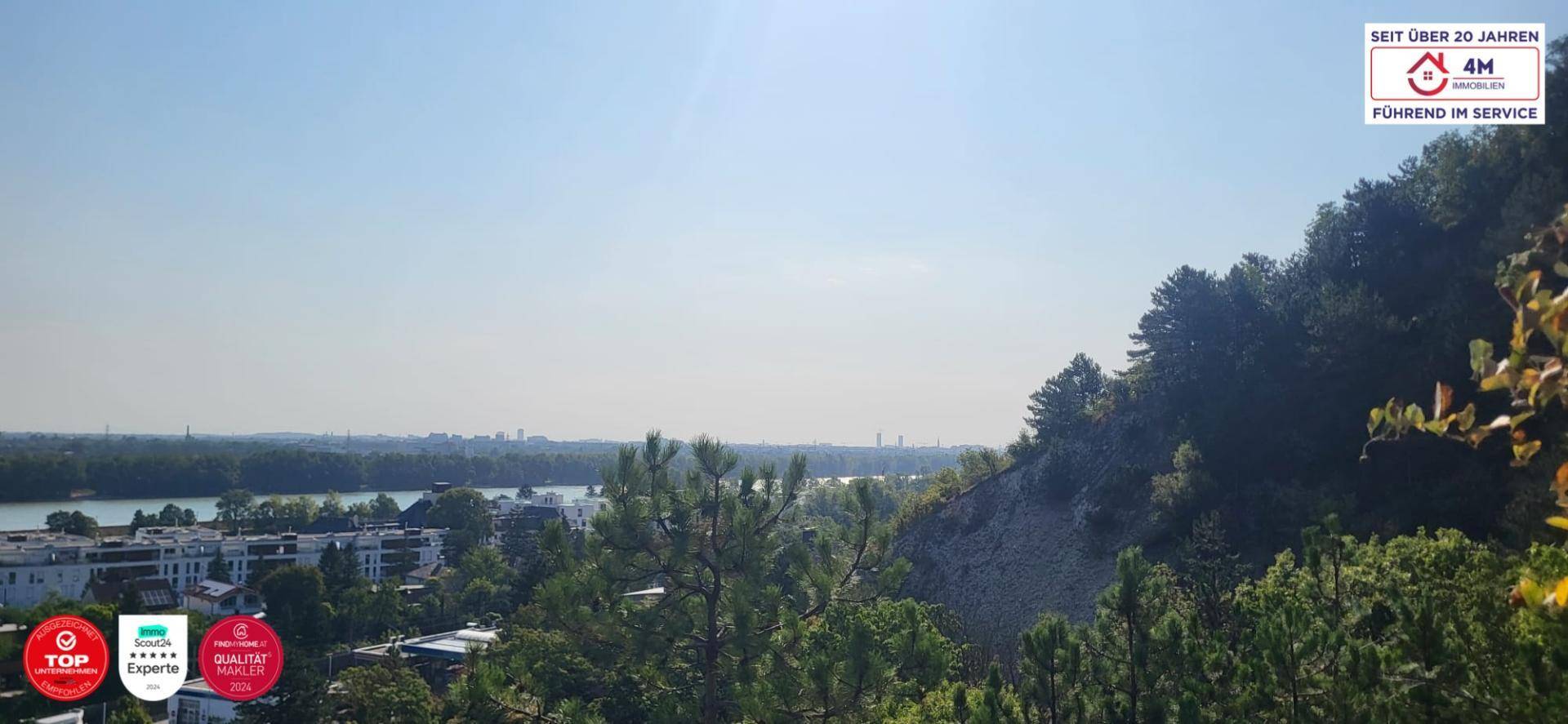 Ausblick von Garten und Wald Grundstück