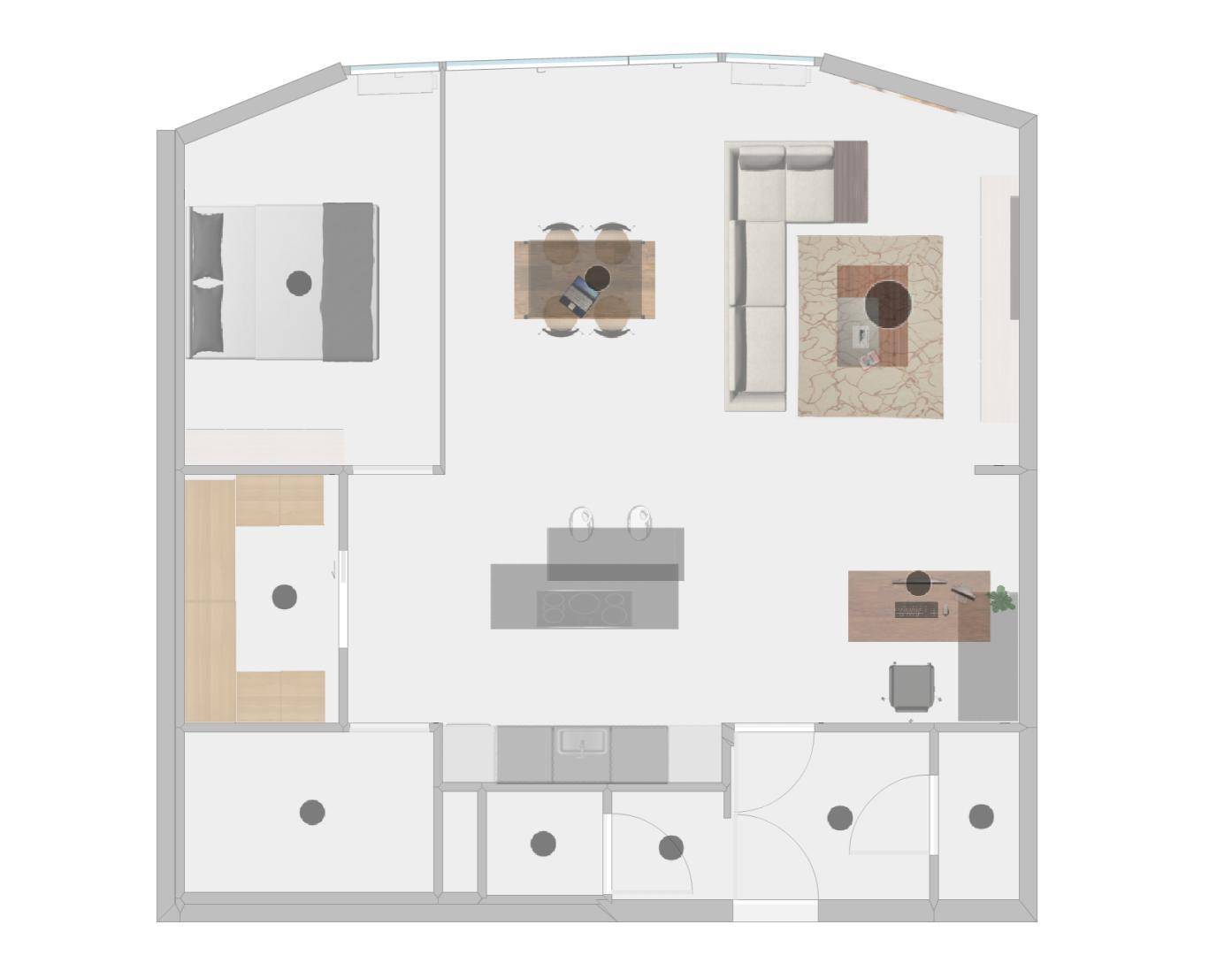 Bemaßung mo¨bliert - 82,68m2