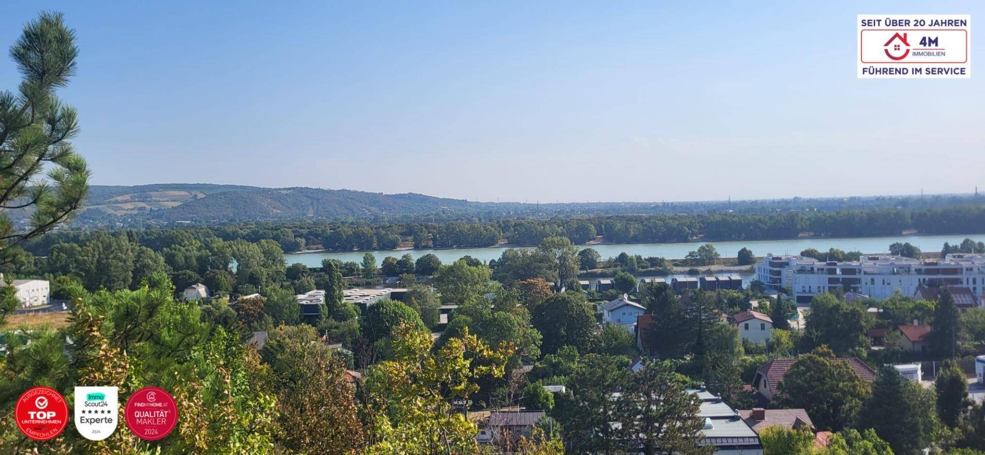 Ausblick von Garten und Wald Grundstück