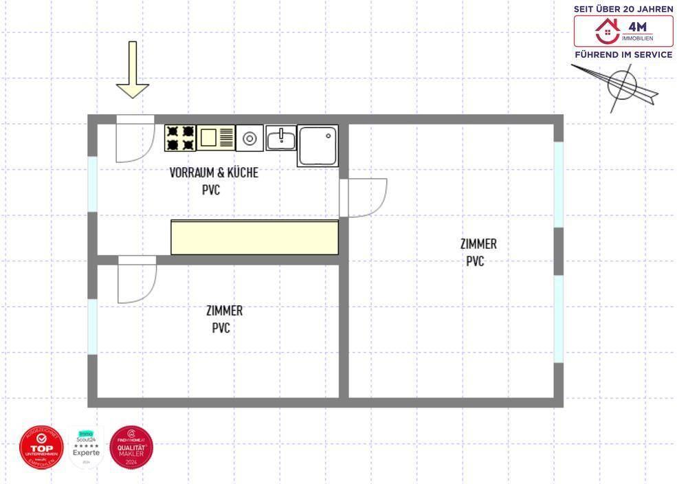 Plan der Wohnung