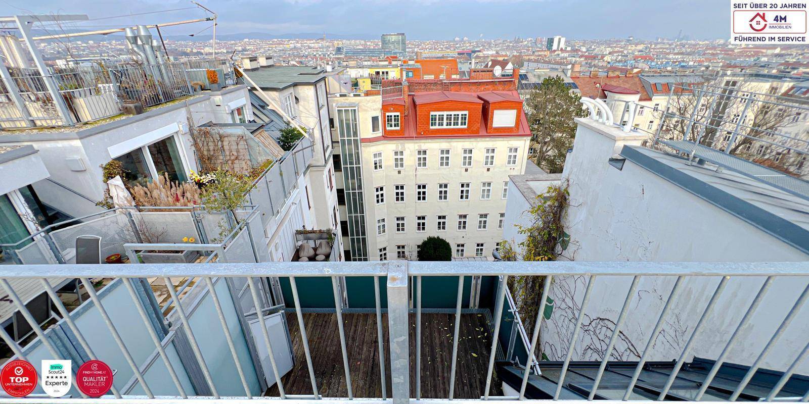 Dachterrassenblick