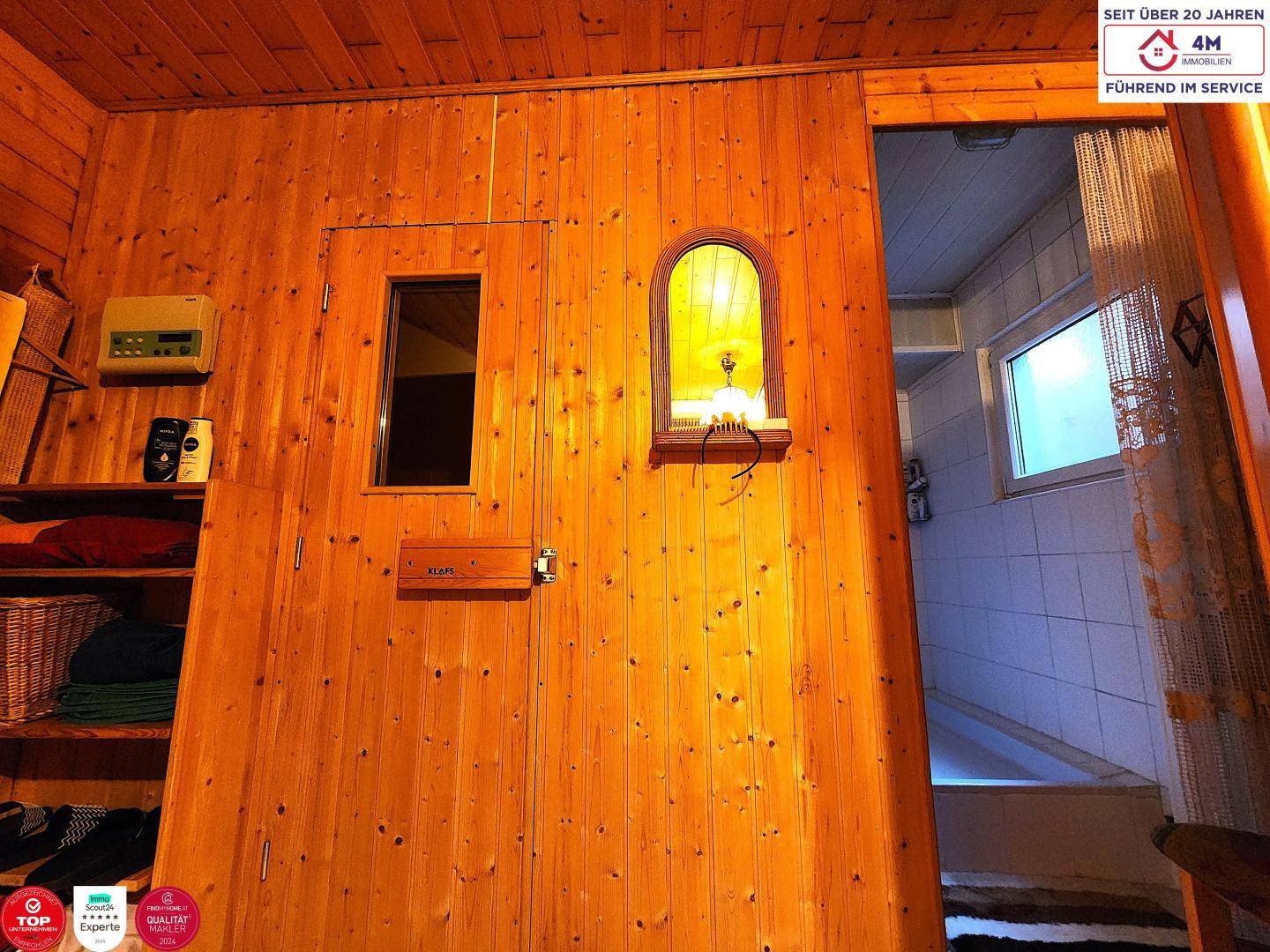 Sauna im Wohnkeller