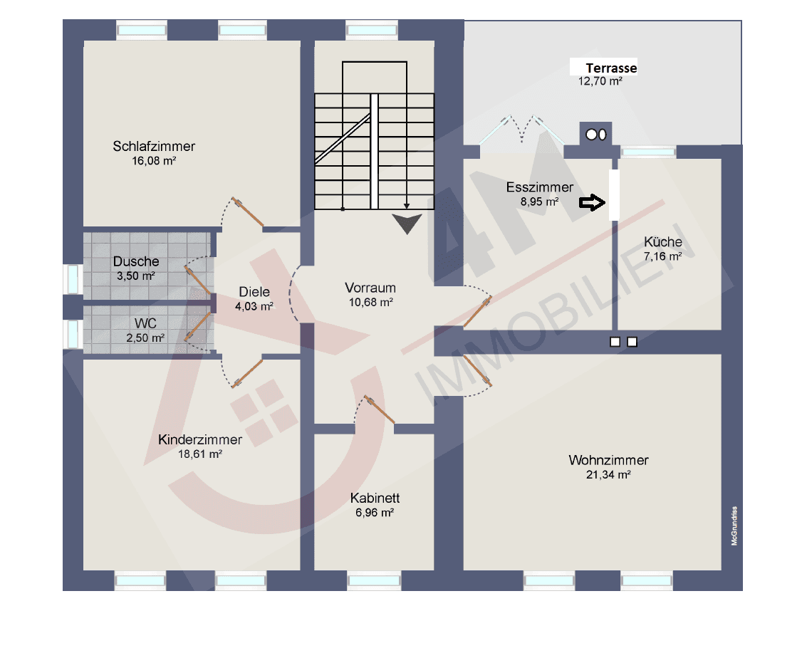Plan Obergeschoss