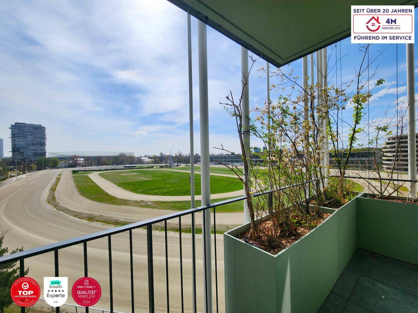 Aussicht vom Balkon