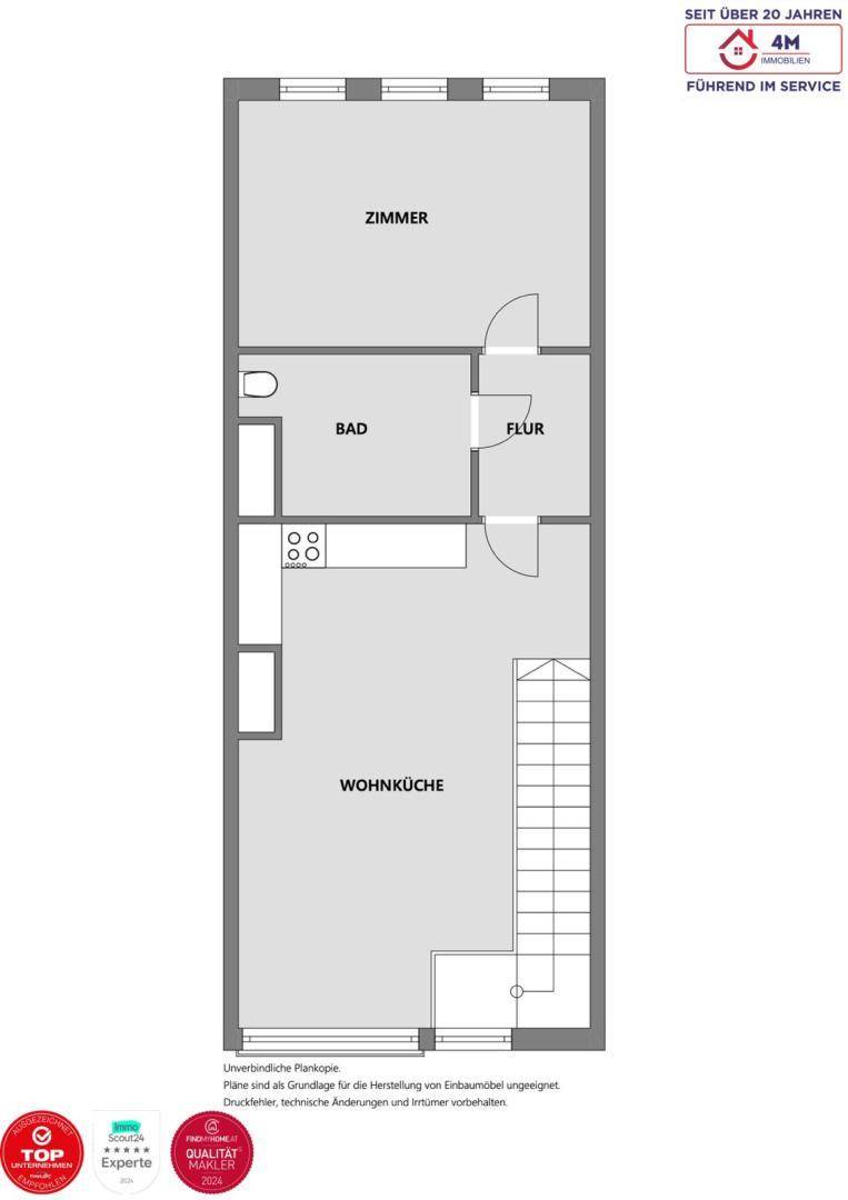 Grundrissplan Obergeschoss